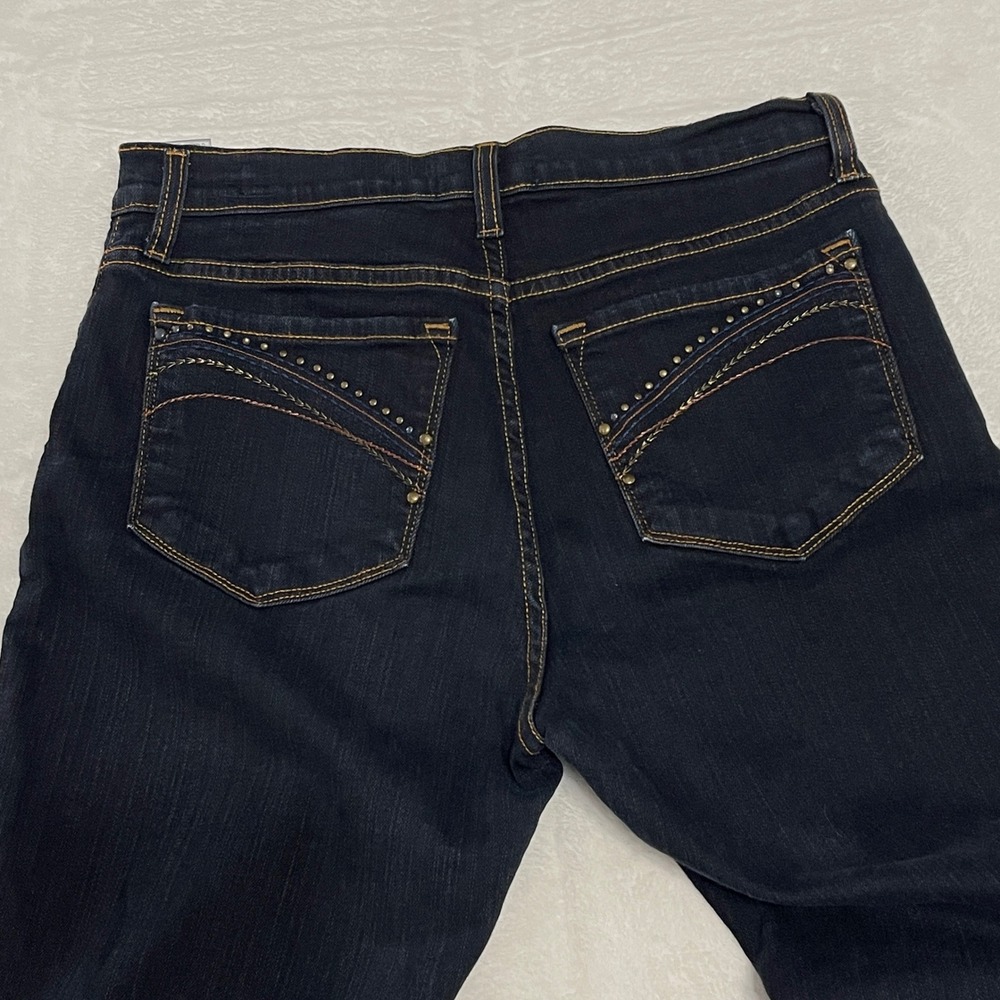 NYDJ Not Your Daughter's Jeans P7100D Dark Wash Bootcut Petite Size 8P Indigo US - Picture 9 of 13